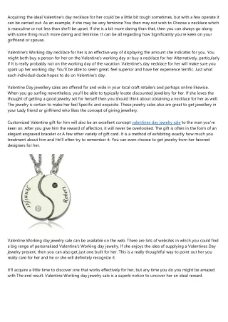 acquiring the ideal valentine s day necklace