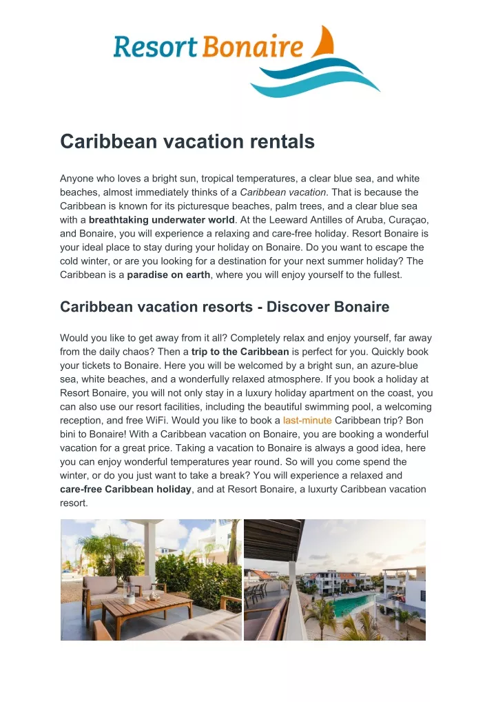 caribbean vacation rentals