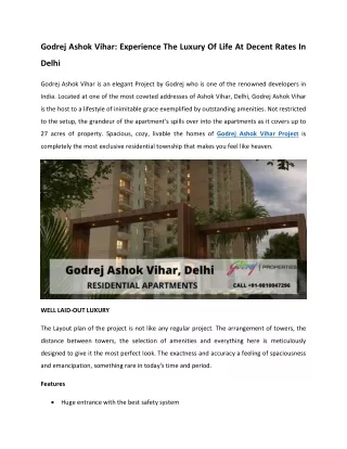 godrej ashok vihar experience the luxury of life