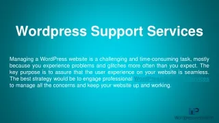 wordpress support services