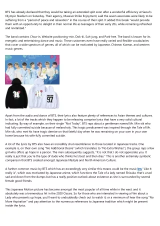 bts has already declared that they would