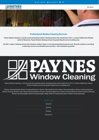 Window Cleaning Black Rock | Paynes Window Cleaning
