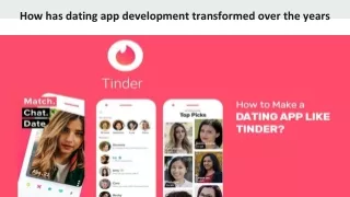 How has dating app development transformed over the years