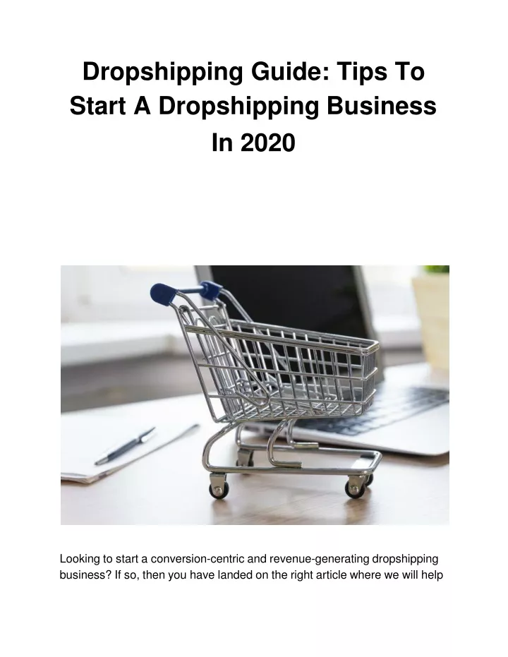 dropshipping guide tips to start a dropshipping business in 2020