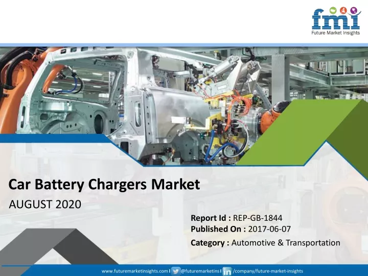 car battery chargers market august 2020