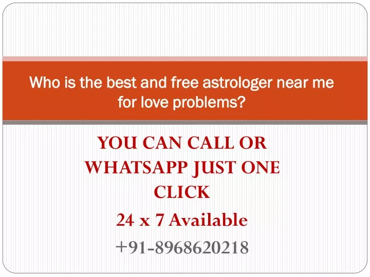 who is the best and free astrologer near me for love problems