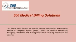 360 medical billing solutions