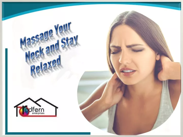 massage your neck and stay relaxed