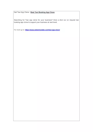 get taxi app clone best taxi booking app clone