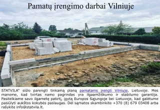 pamat rengimo darbai vilniuje