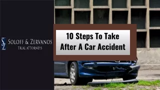 10 steps to take after a car accident