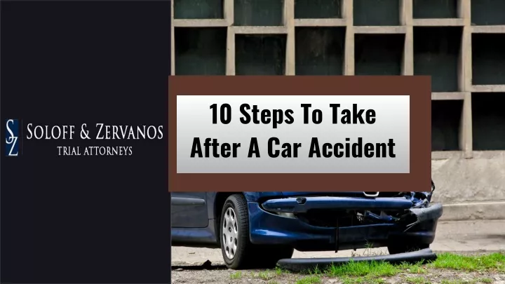 10 steps to take after a car accident
