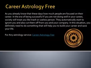 career astrology free - fortunebuddy