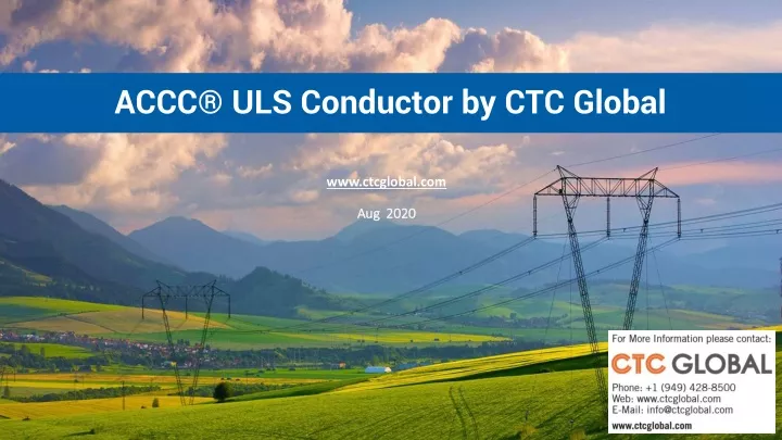 accc uls conductor by ctc global www ctcglobal com aug 2020