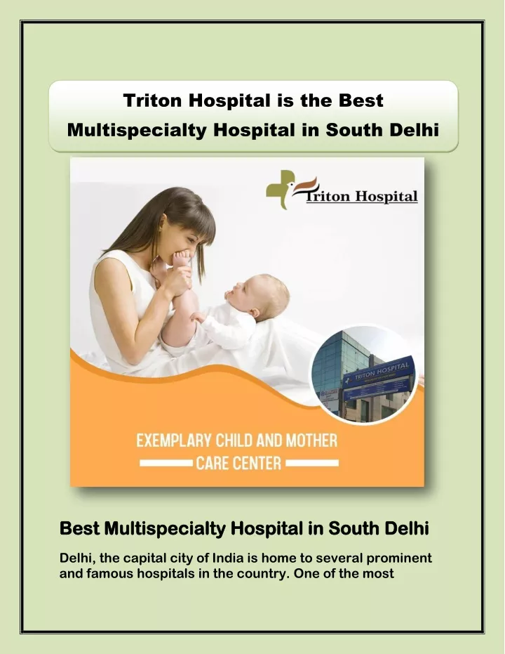 triton hospital is the best multispecialty