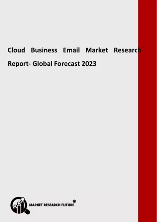 cloud business email market research report