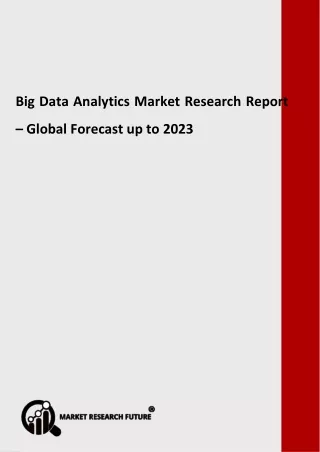 big data analytics market research report global