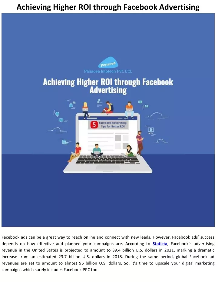achieving higher roi through facebook advertising
