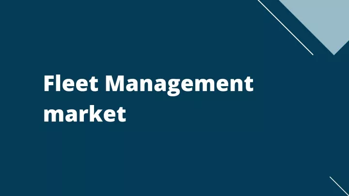 fleet management market