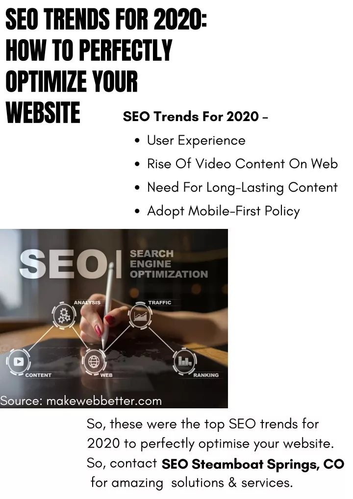 seo trends for 2020 how to perfectly optimize