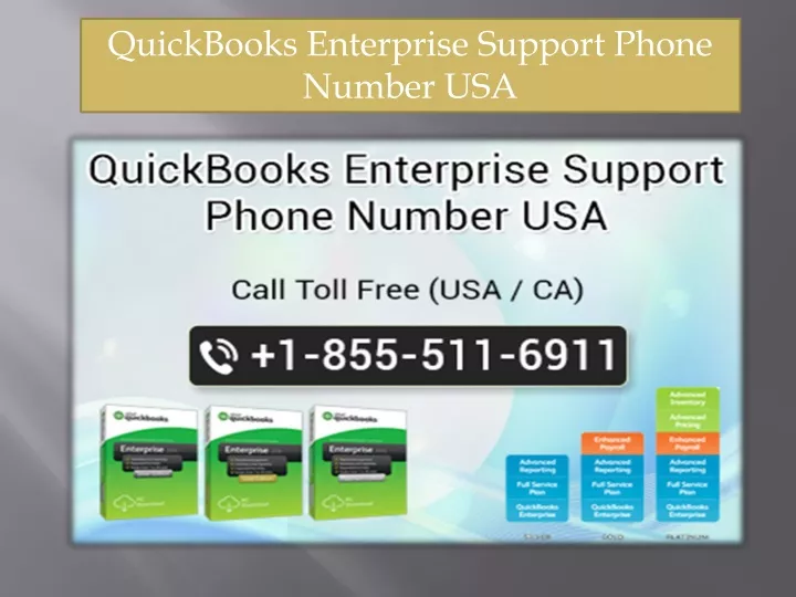 quickbooks enterprise support phone number usa
