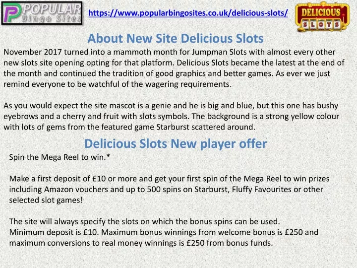 https www popularbingosites co uk delicious slots