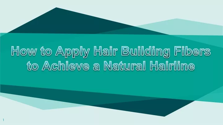 how to apply hair building fibers to achieve
