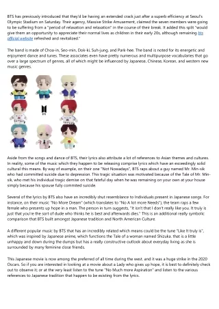 bts has previously introduced that they