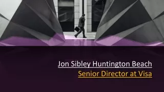 Jon Sibley Huntington Beach Senior Director at Visa