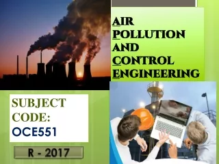 Air Pollution and Control Engineering