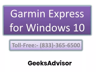 Garmin Express for Windows 10