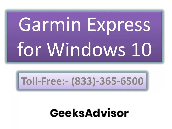 garmin express for windows 10