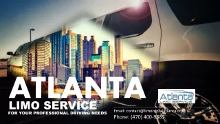 Atlanta Limo Services for Your Professional Driving Needs