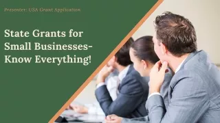 presenter usa grant application