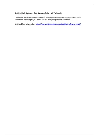 best blackjack software best blackjack script
