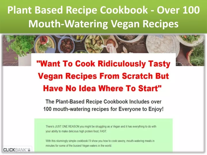 plant based recipe cookbook over 100 mouth watering vegan recipes