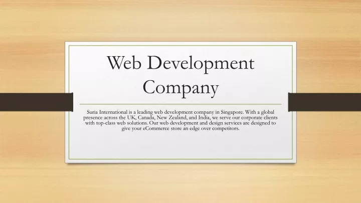 web development c ompany