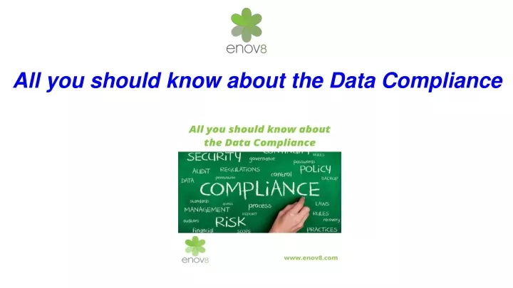 all you should know about the data compliance