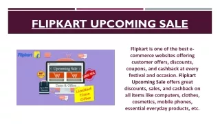 Flipkart Upcoming Sale 2020
