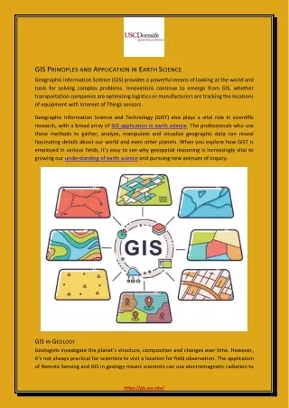 gis p rinciples and a pplication in e arth