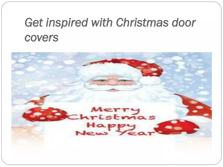 get inspired with christmas door covers