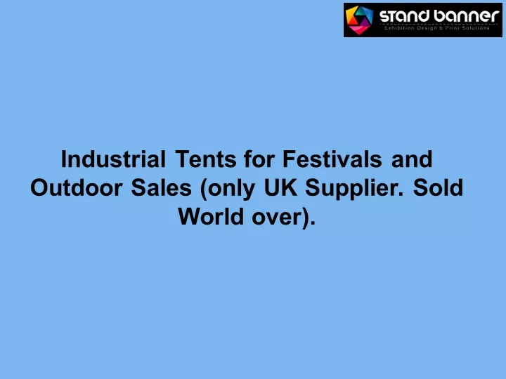 industrial tents for festivals and outdoor sales