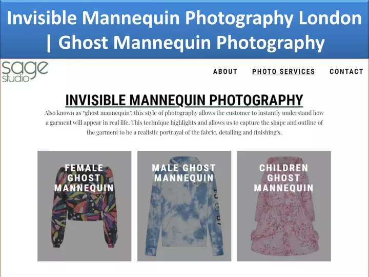 invisible mannequin photography london ghost mannequin photography
