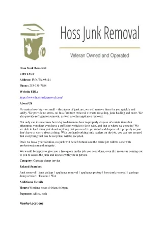 Hoss Junk Removal