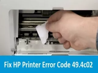 How To Fix HP Printer Error Code 49.4c02?