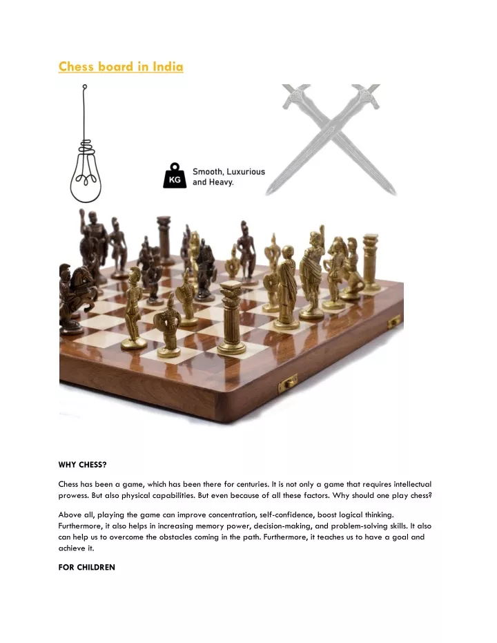chess board in india