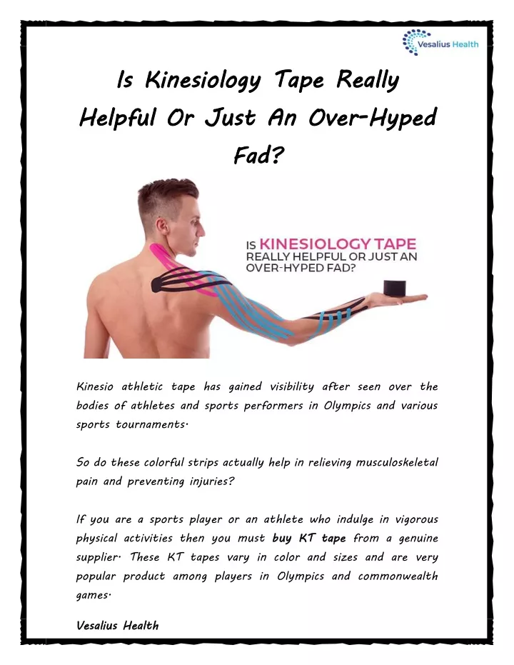 is kinesiology tap helpful or just an over