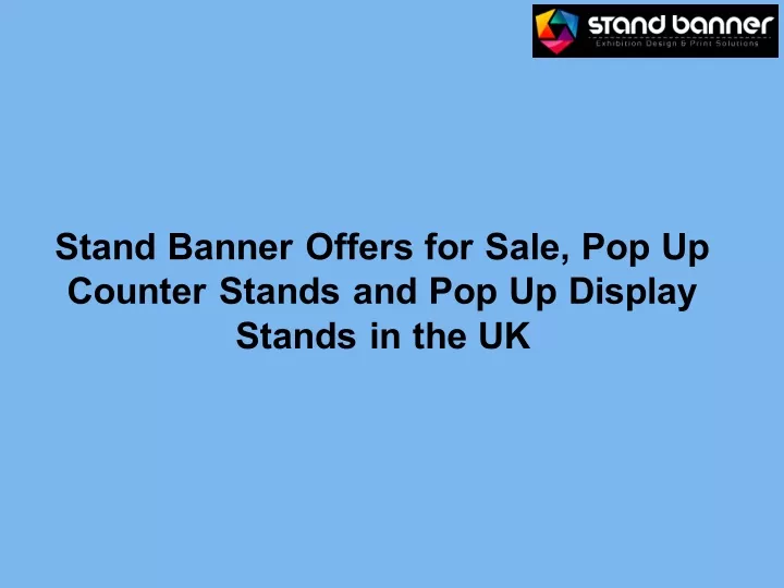 stand banner offers for sale pop up counter