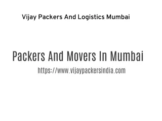 Vijay Logistics Packers And Movers