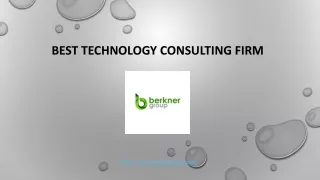 Best Technology Consulting Firm